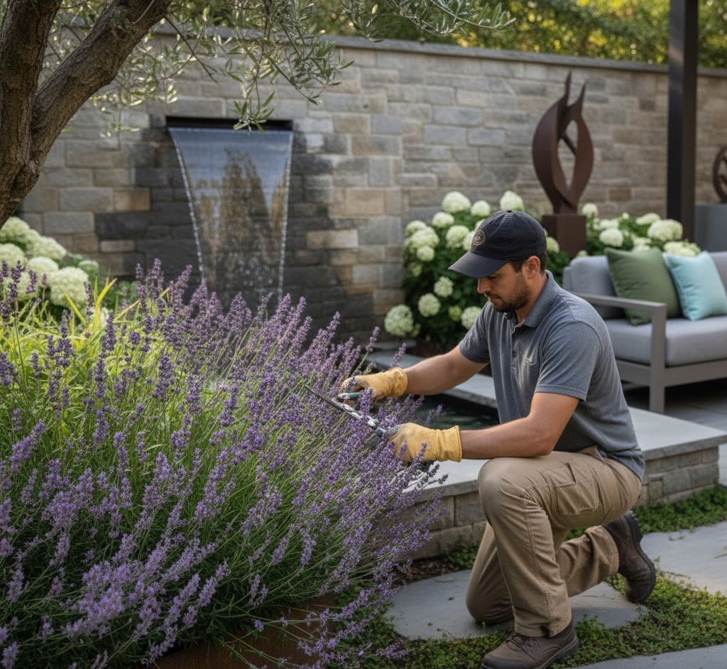 Residential landscape design detail
